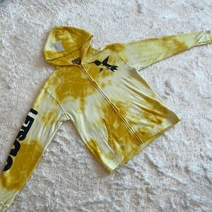 FREE CITY Tie Dye Zip Up Sweatshirt